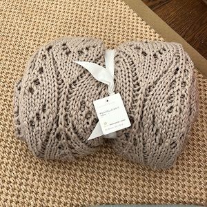 Pottery Barn Pointelle Knit Throw